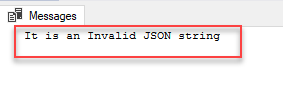 Is Invalid JSON Object